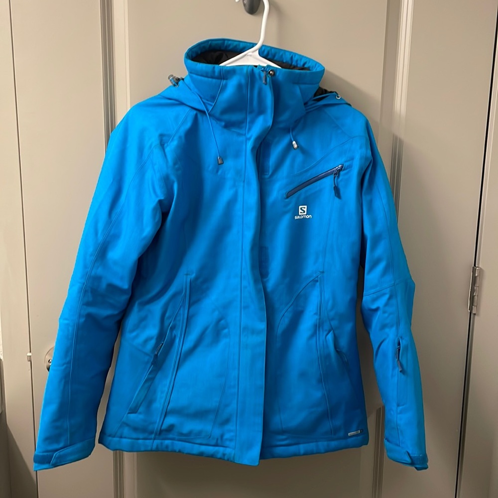 Women’s blue Salomon Fantasy ski jacket - medium